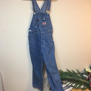 Vintage Revolt Overalls with zipper bib detail